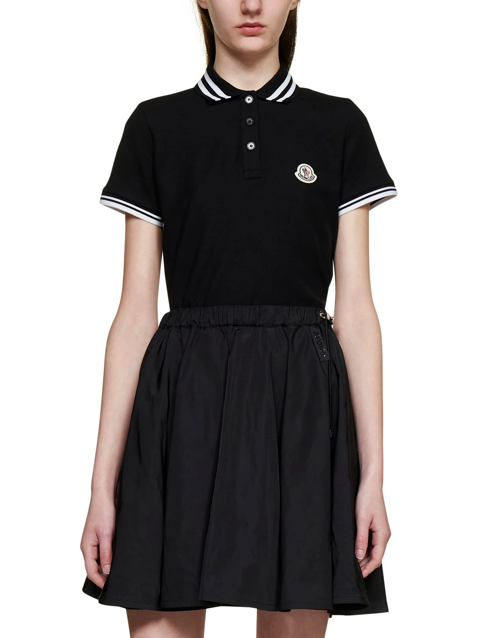 Moncler Logo Patch Short-Sleeved Polo Shirt
