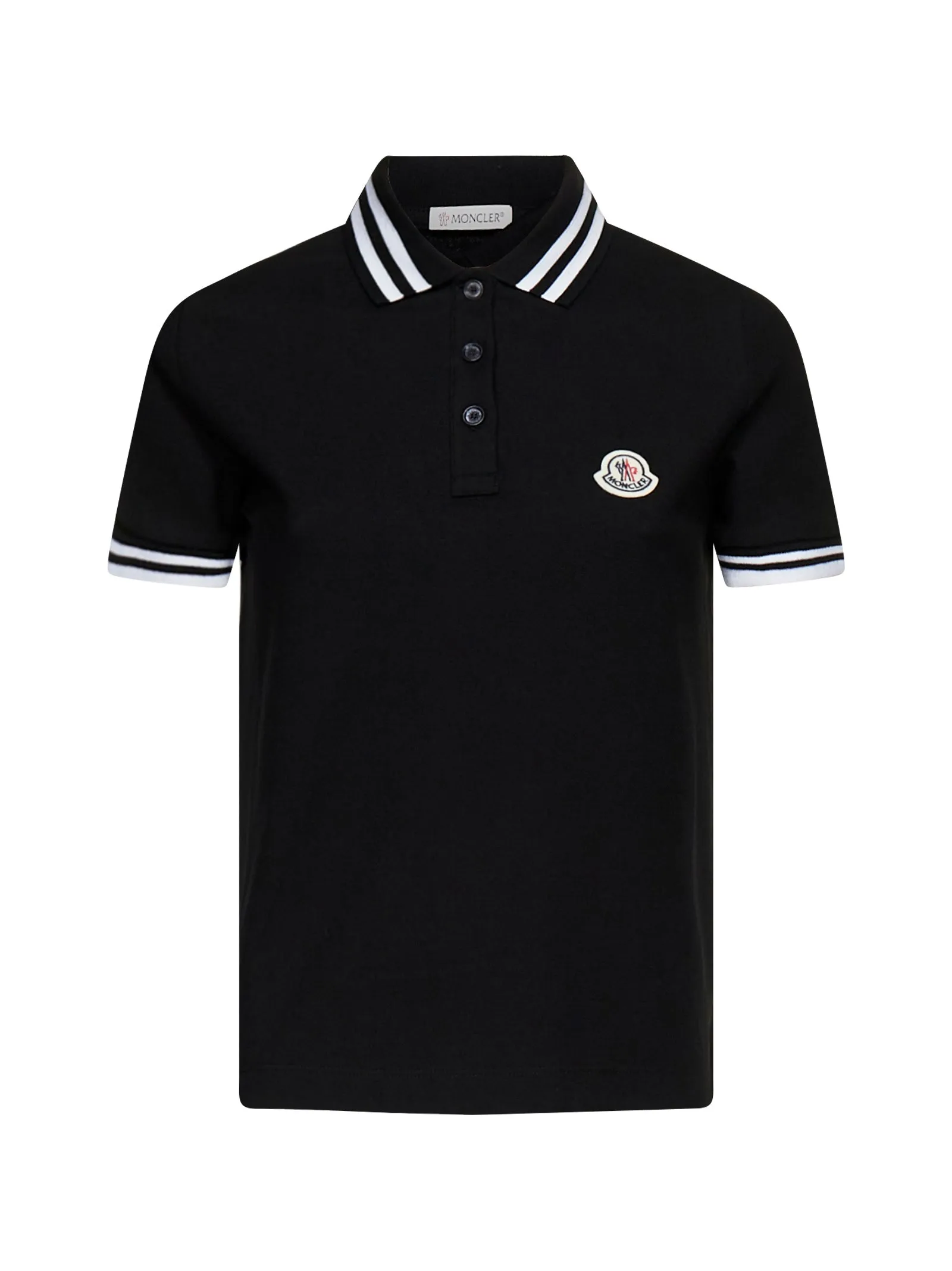 Moncler Logo Patch Short-Sleeved Polo Shirt