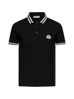 Moncler Logo Patch Short-Sleeved Polo Shirt