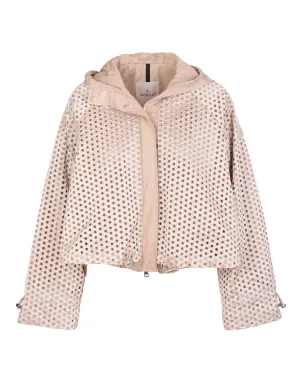 Moncler Zip-Up Hooded Cropped Jacket