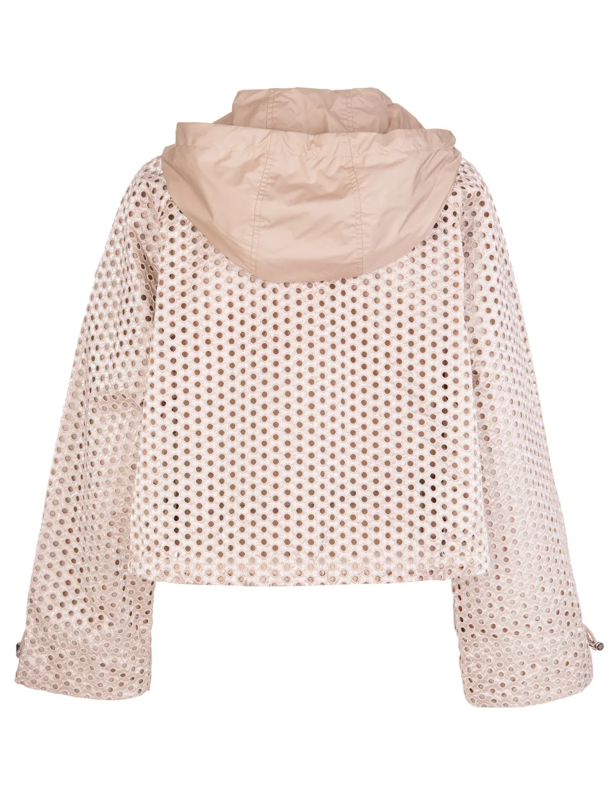 Moncler Zip-Up Hooded Cropped Jacket