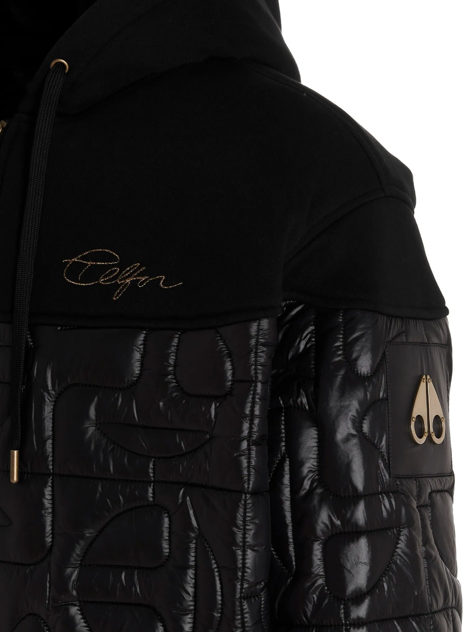 Moose Knuckles X Telfar Logo Embroidered Zipped Hoodie