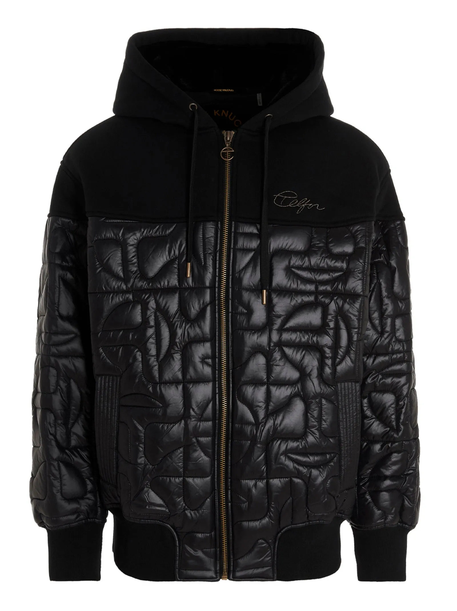 Moose Knuckles X Telfar Logo Embroidered Zipped Hoodie