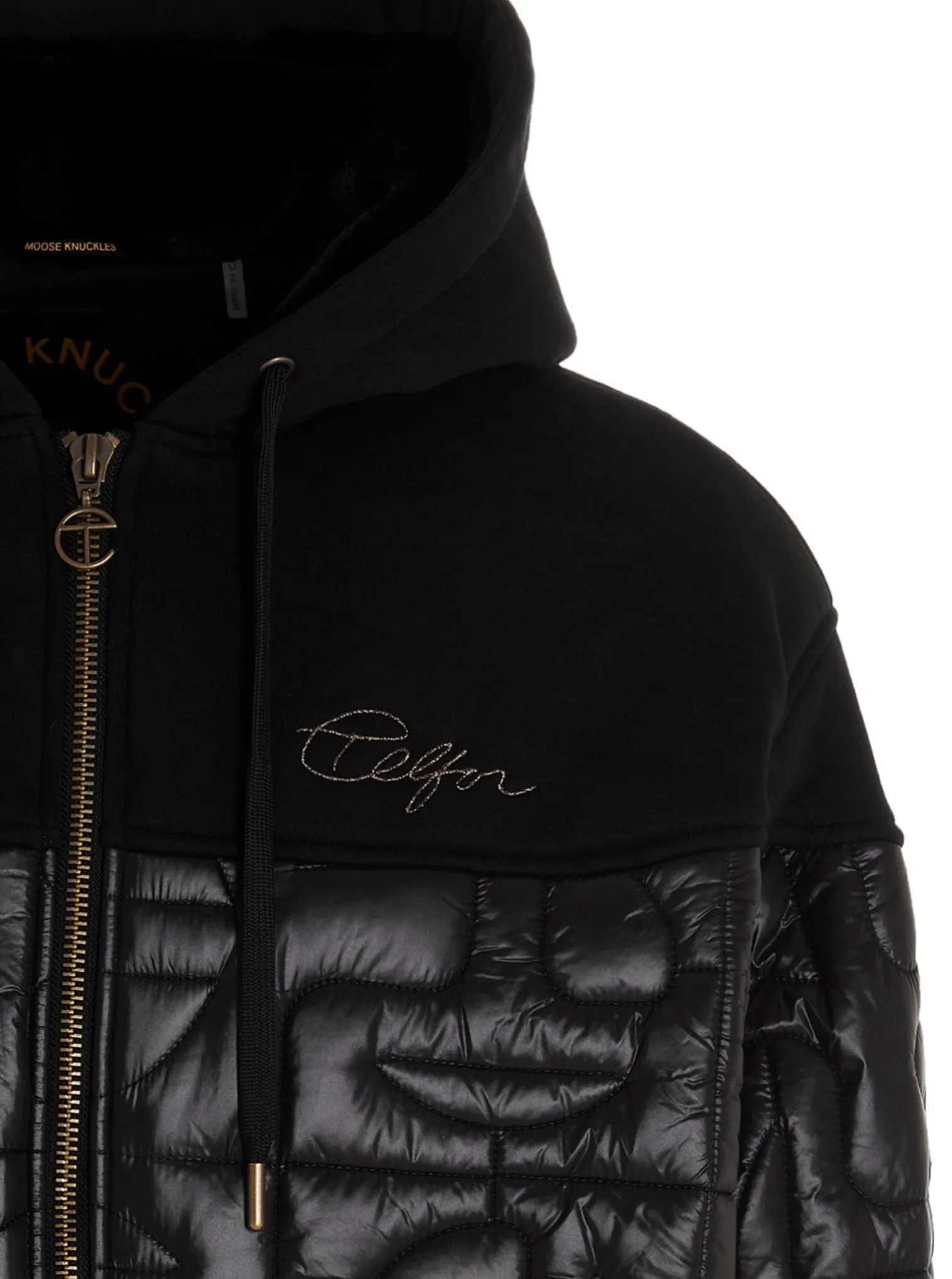 Moose Knuckles X Telfar Logo Embroidered Zipped Hoodie