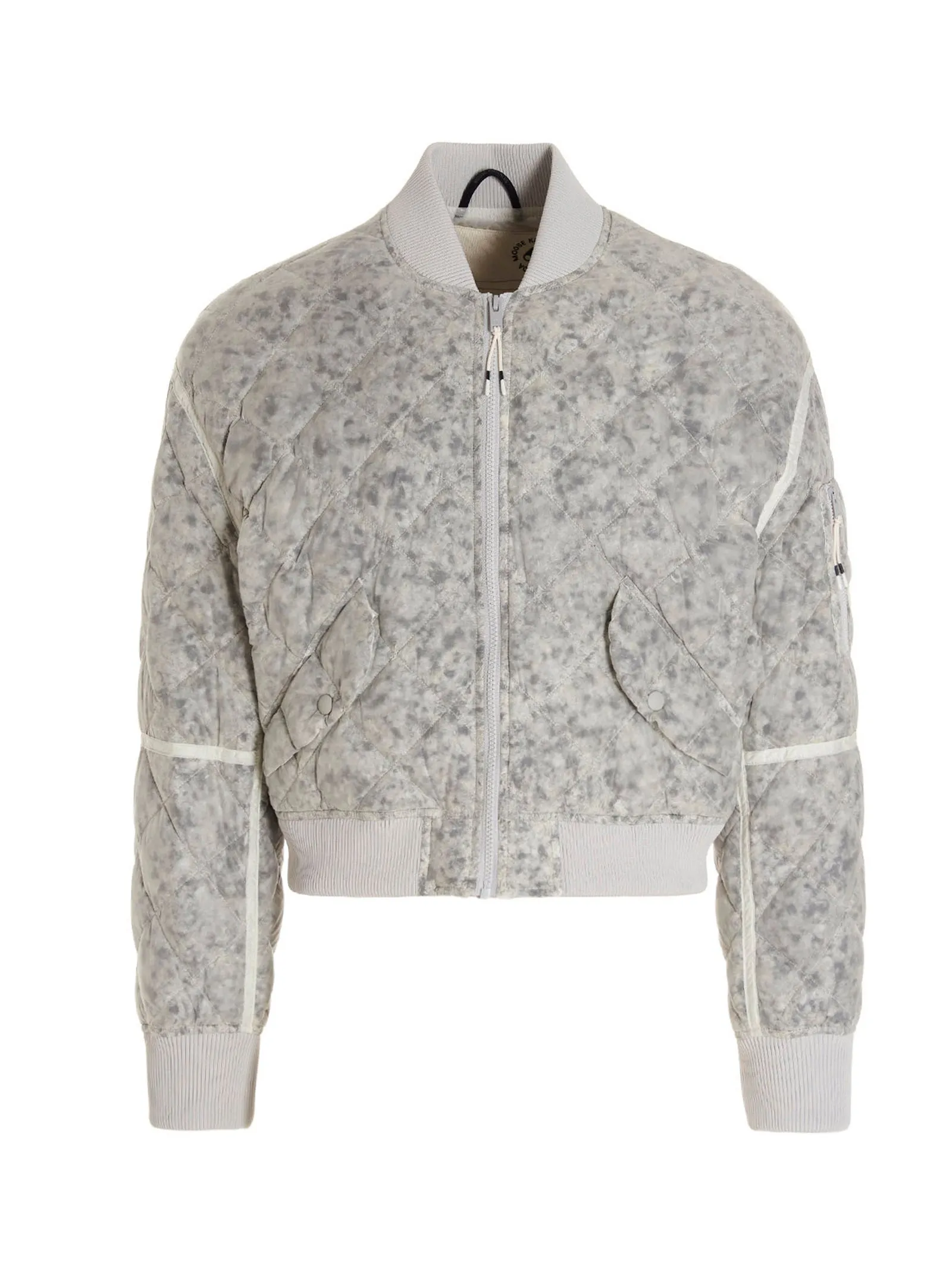 Moose Knuckles Zip-Up Quilt Bomber Jacket