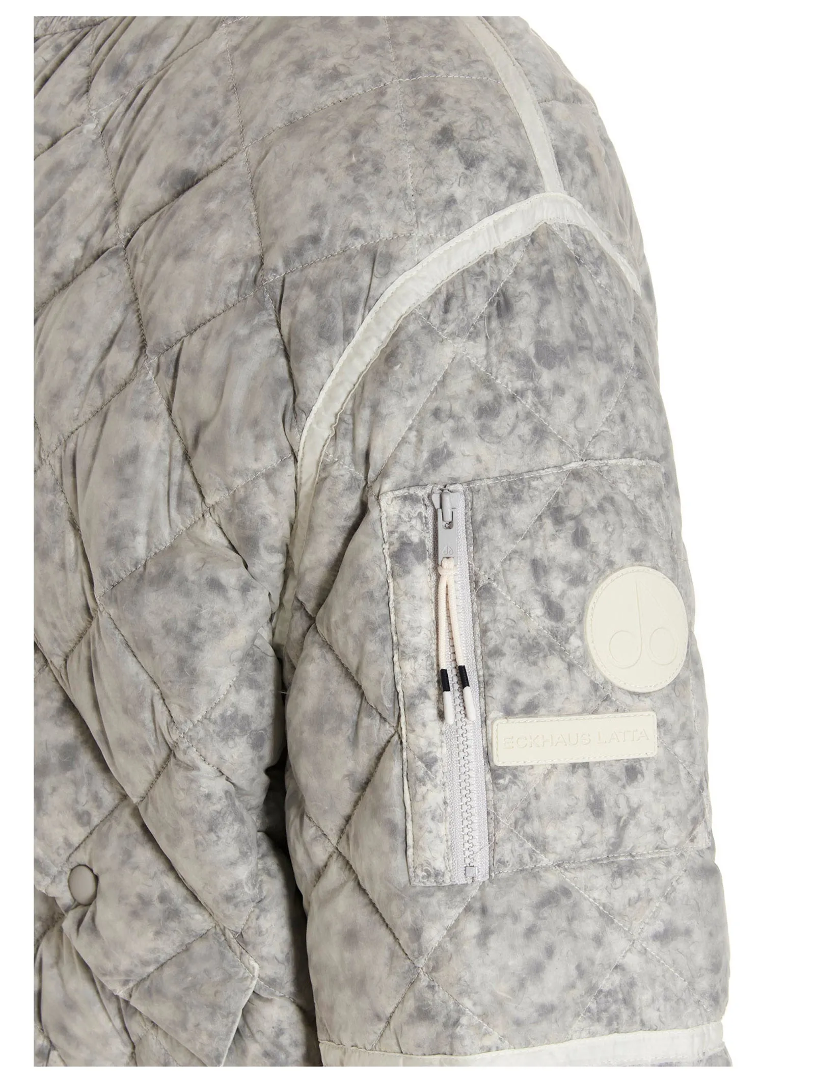 Moose Knuckles Zip-Up Quilt Bomber Jacket
