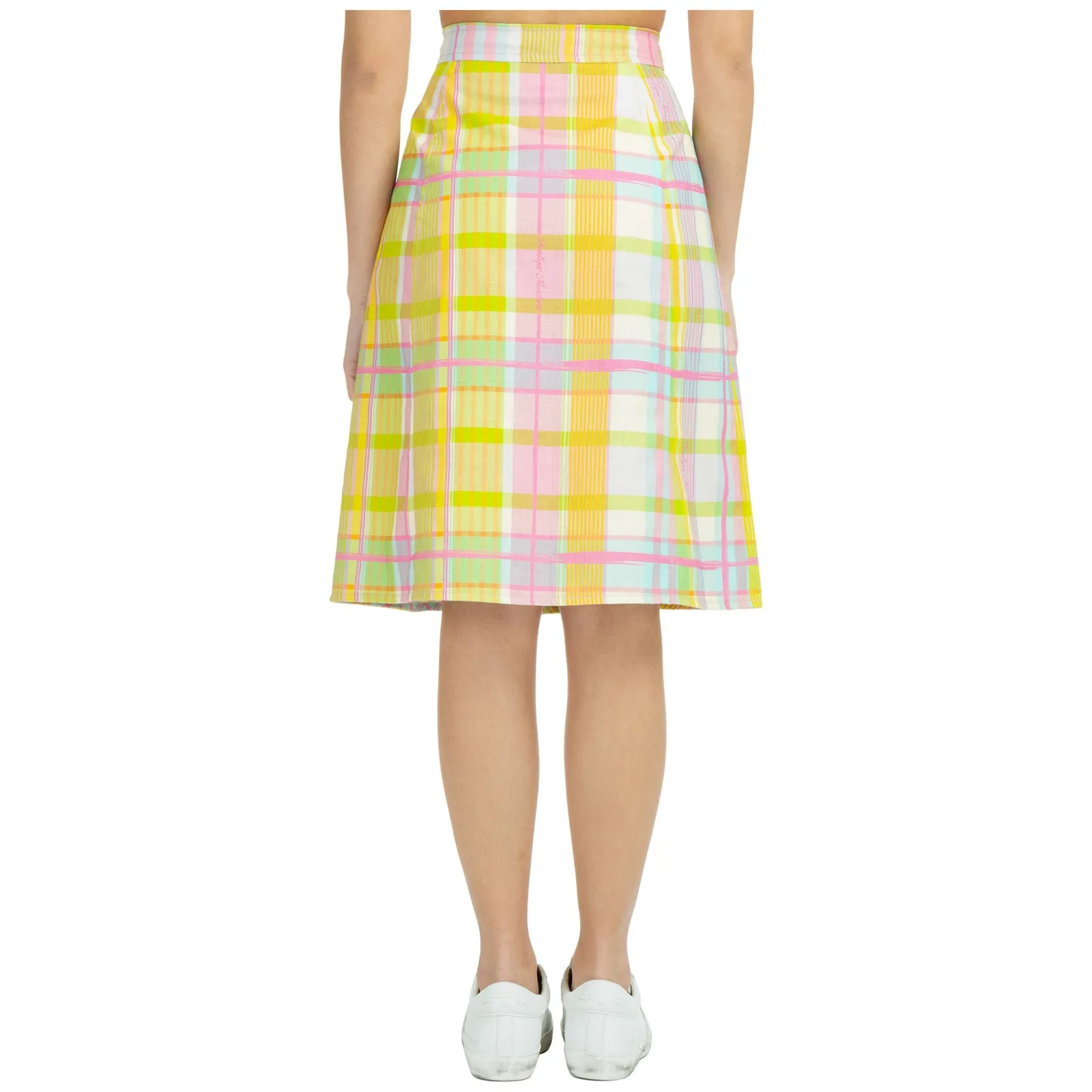 Moschino Check Pattern Midi Skirt