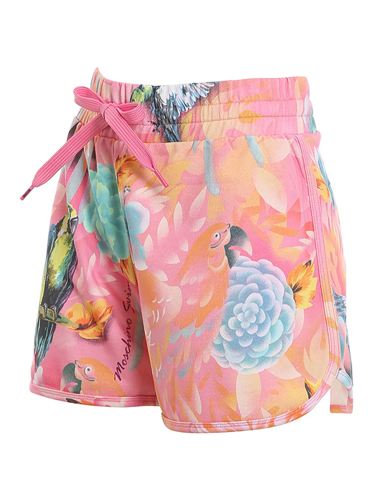 Moschino Floral Printed Drawstring Track Shorts