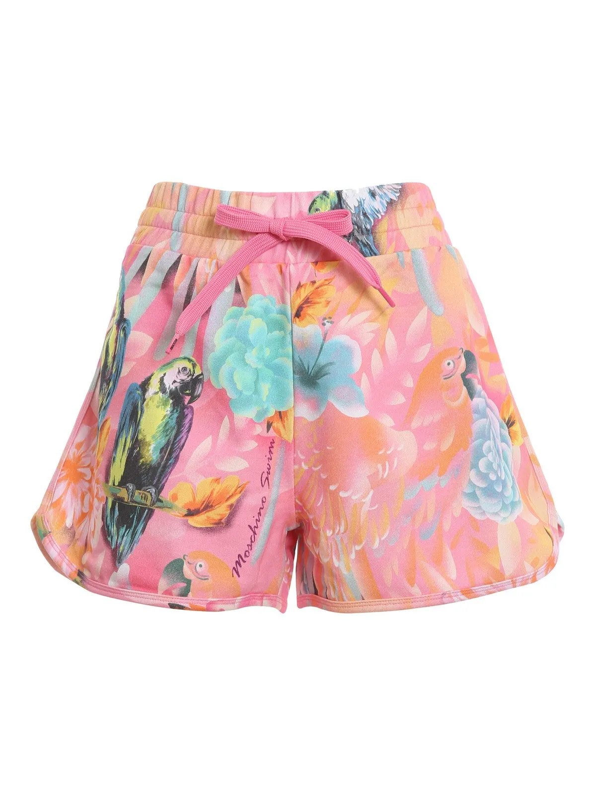 Moschino Floral Printed Drawstring Track Shorts