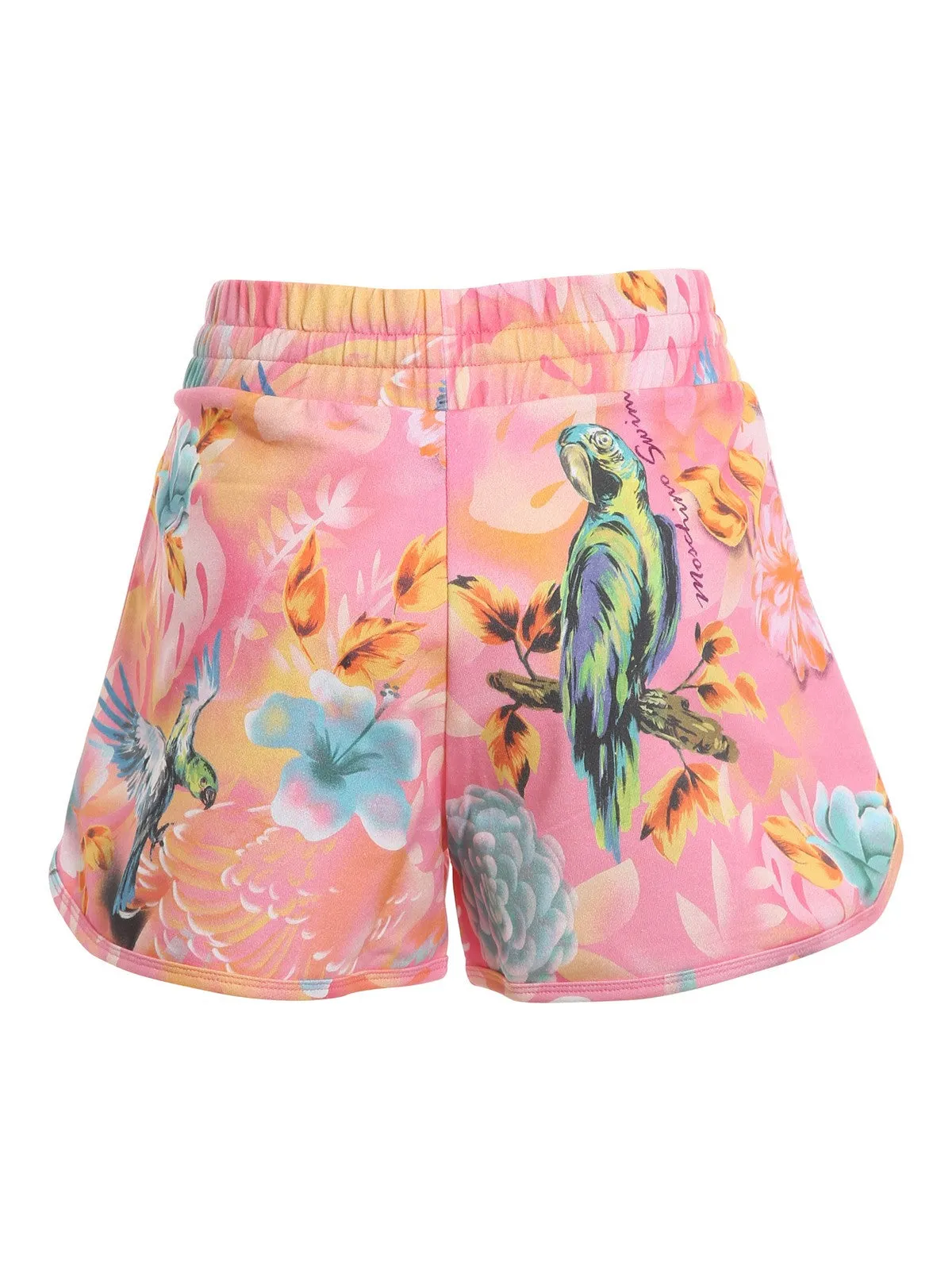 Moschino Floral Printed Drawstring Track Shorts