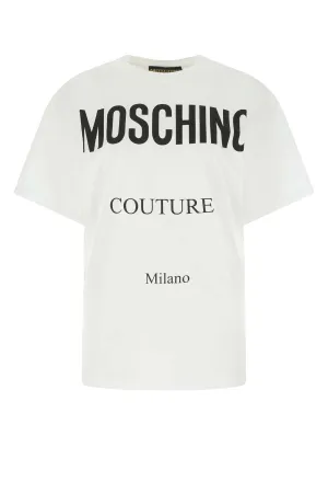 Moschino Large Logo Printed Crewneck T-Shirt
