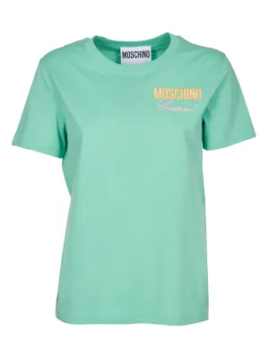 Moschino Logo Embroidered Crewneck T-Shirt