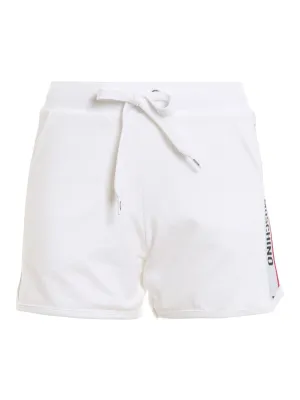 Moschino Logo Tape Drawstring Track Shorts