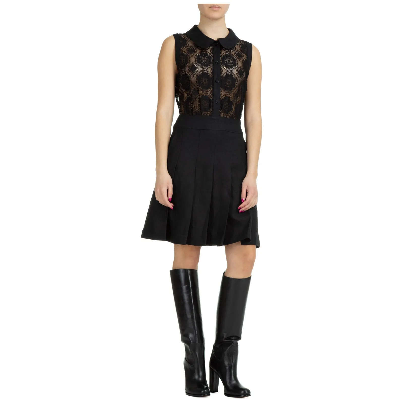 Moschino Pleated Midi Dress