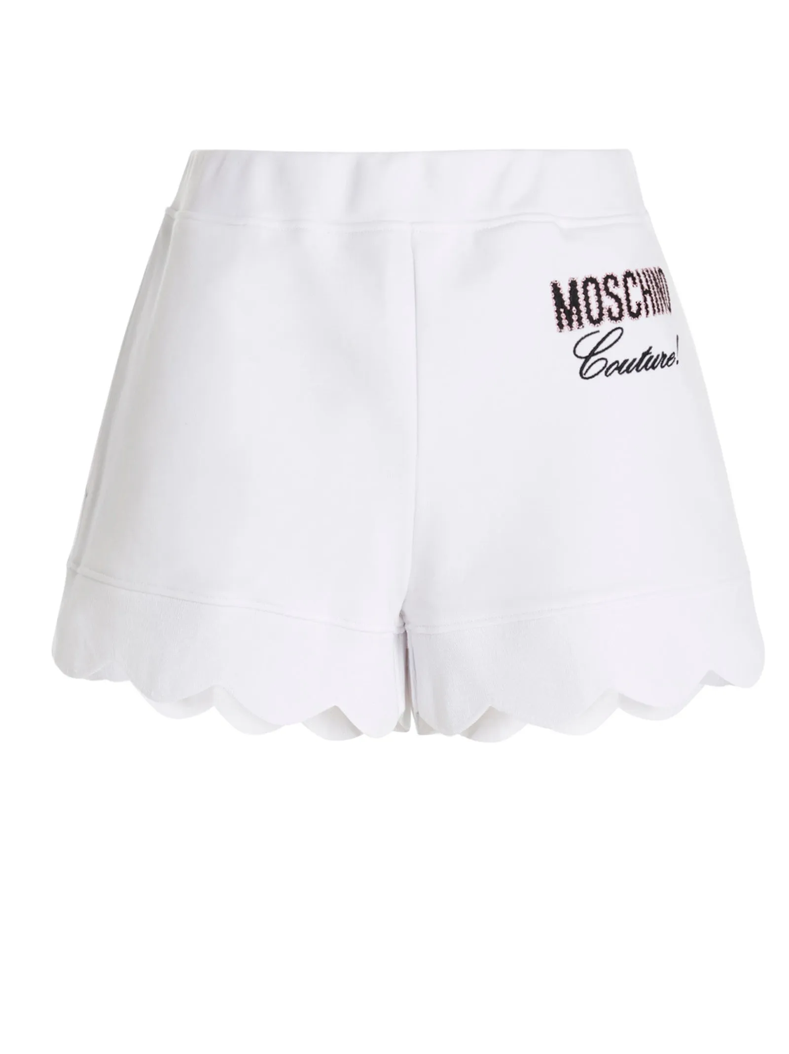 Moschino Scallop-Edge Elasticated Waist Shorts