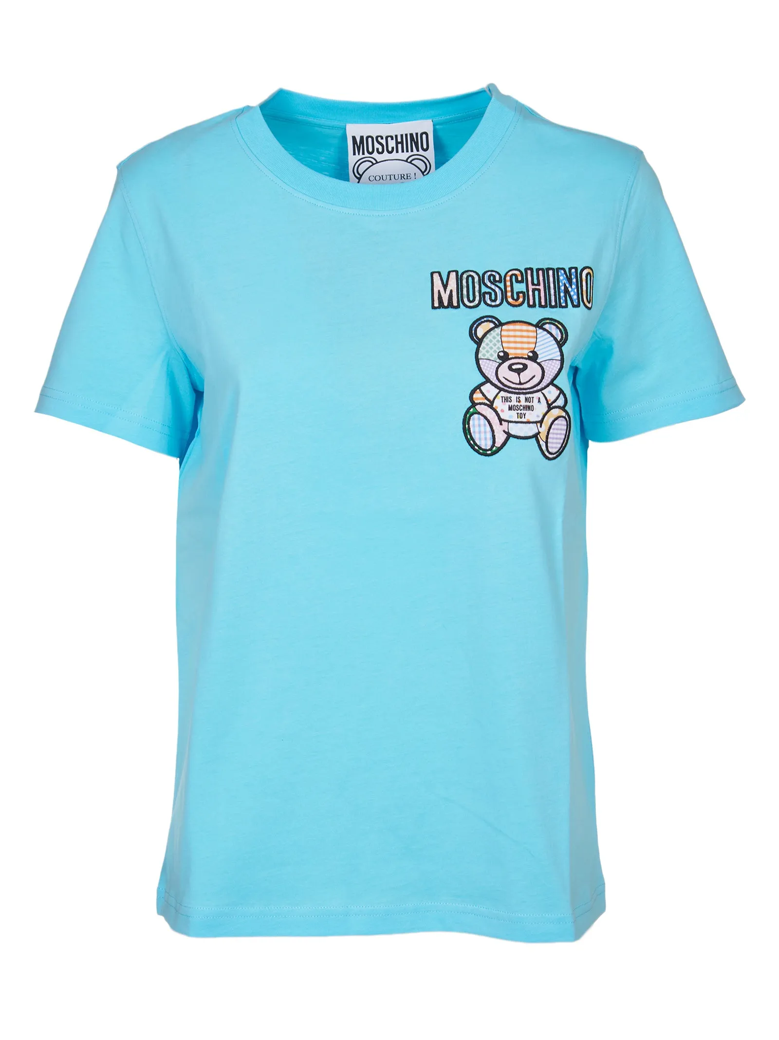 Moschino Teddy Bear Embroidered Crewneck T-Shirt