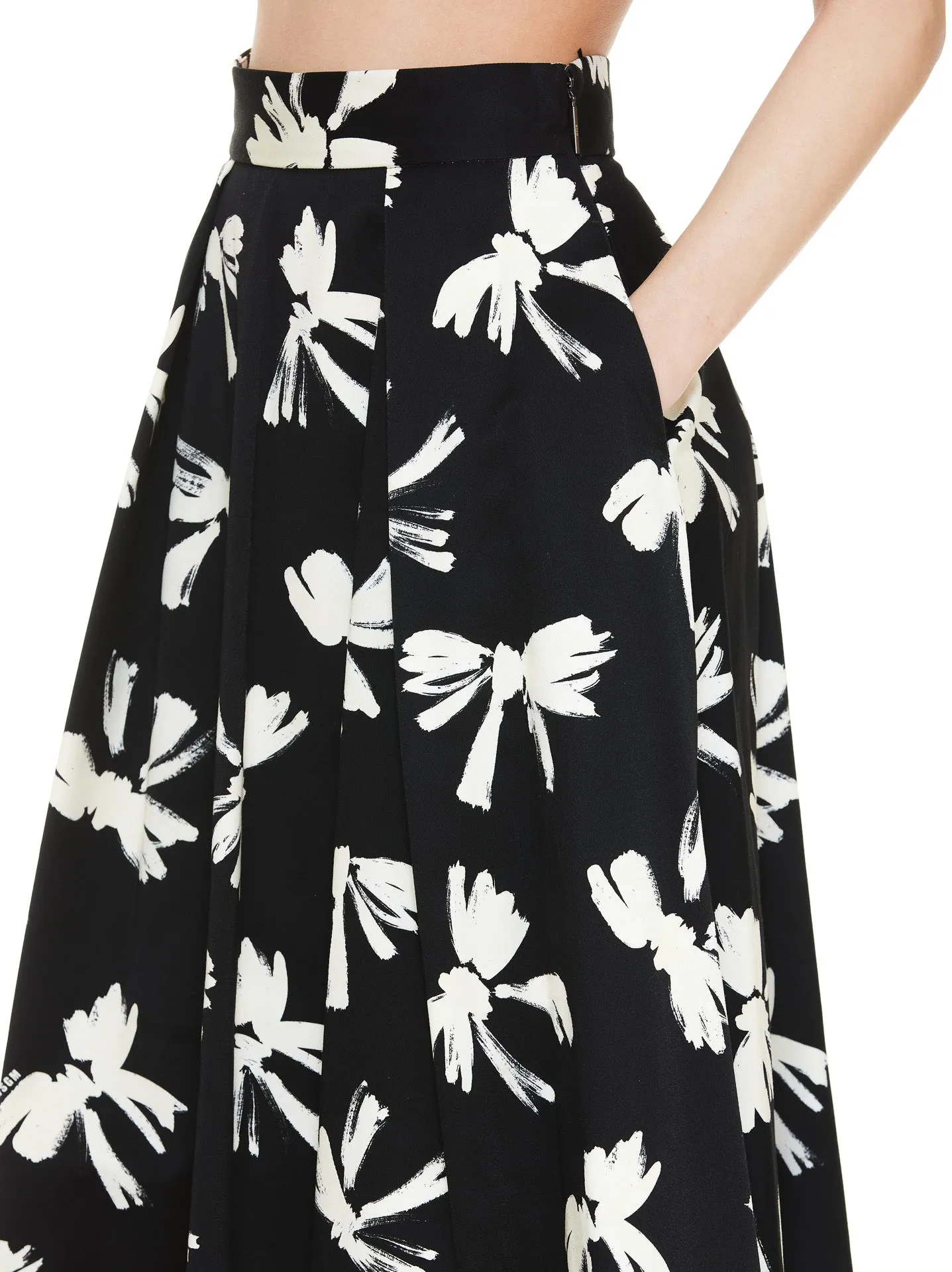 MSGM All-Over Printed Flared Midi Skirt