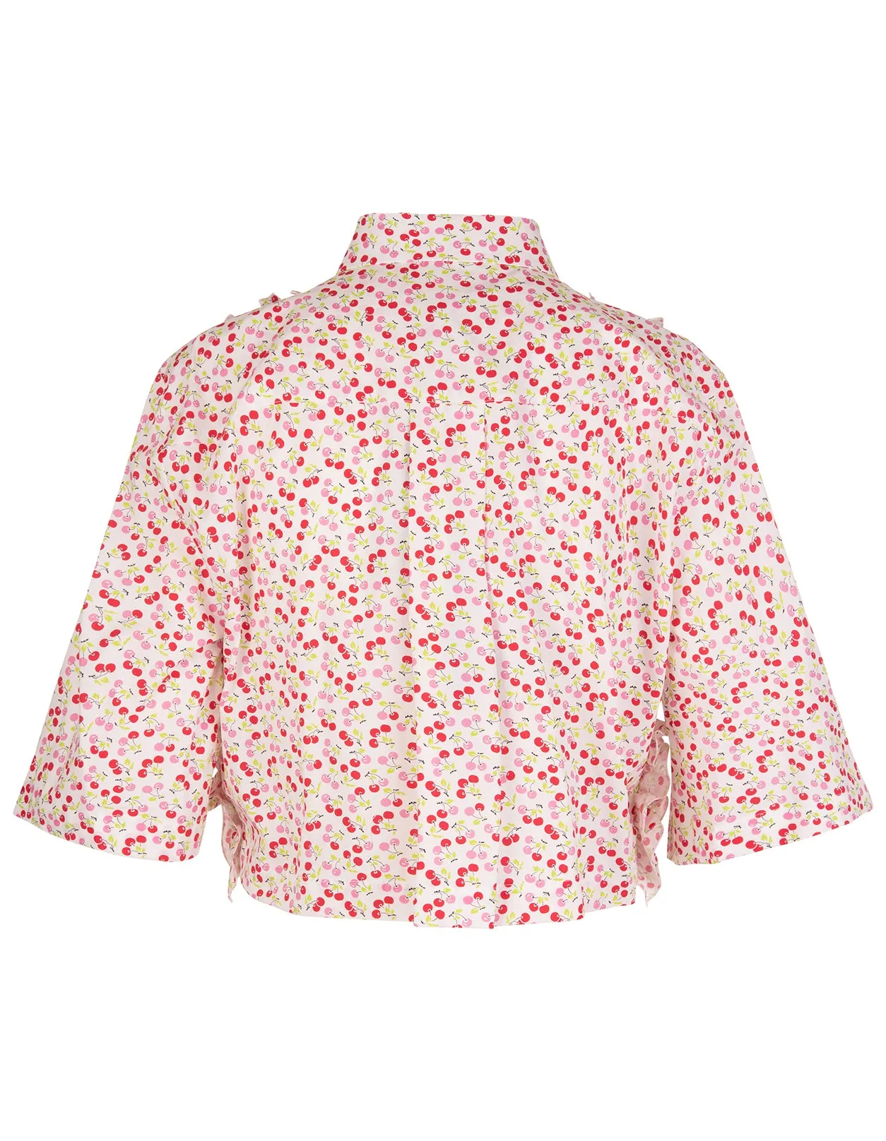 MSGM Allover Cherry Printed Short Sleeved Shirt