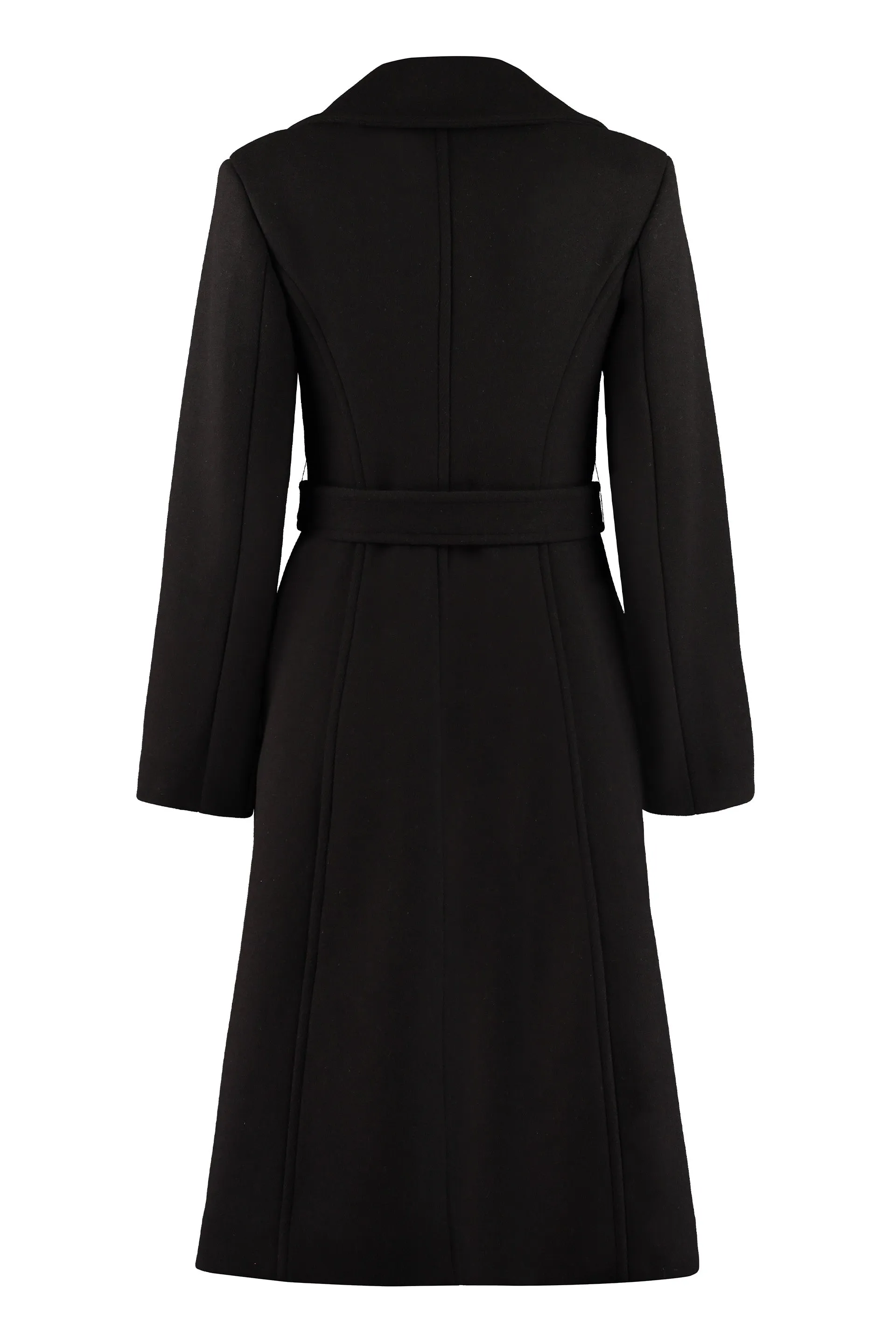 MSGM Belted Flared Mid-Length Coat