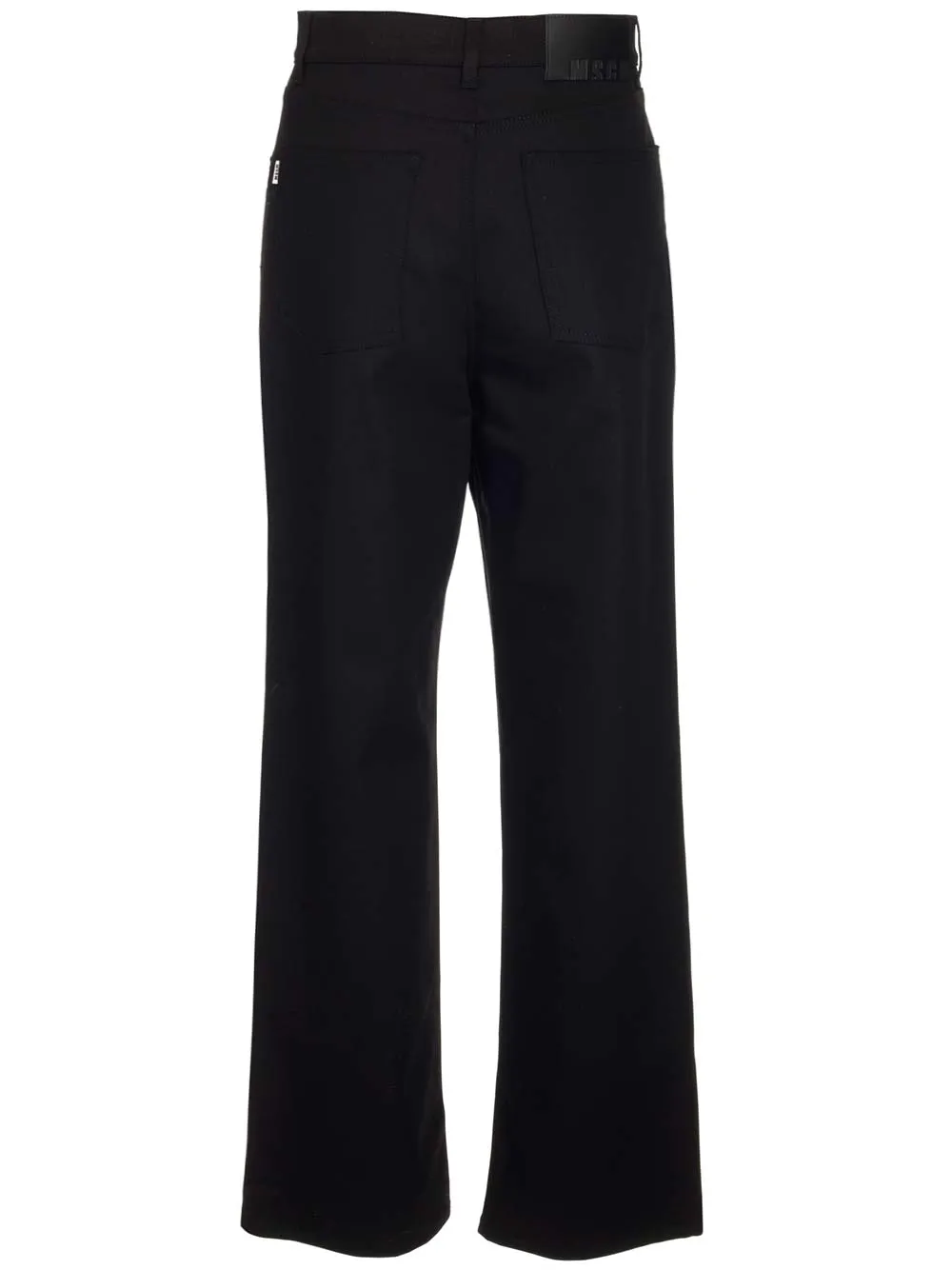 MSGM Floral Embroidered Straight-Leg Jeans