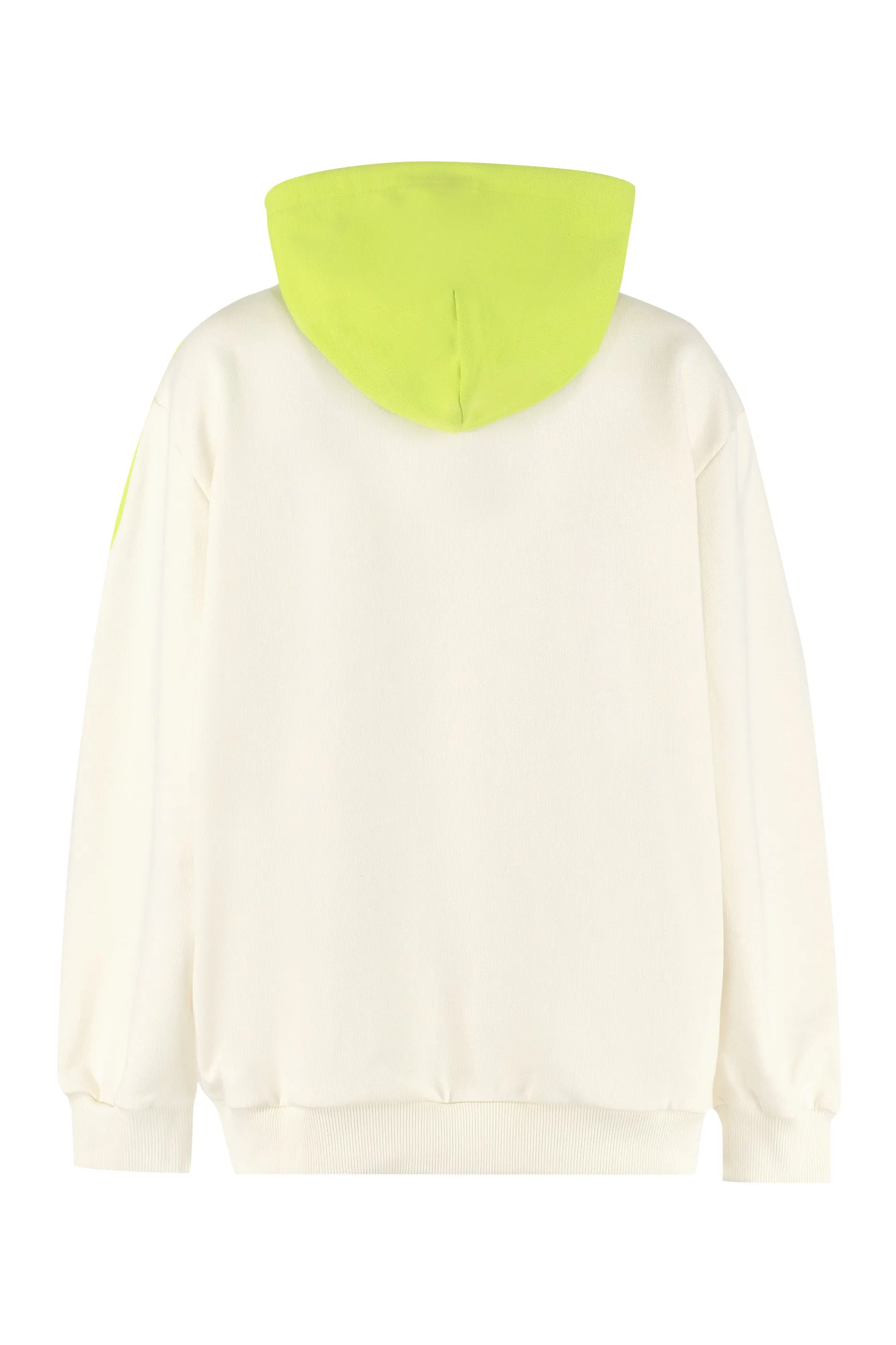MSGM Logo Print Heart Detailed Hoodie