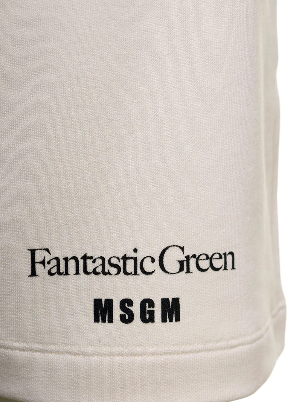 MSGM Logo Printed Drawstring Bermuda Shorts