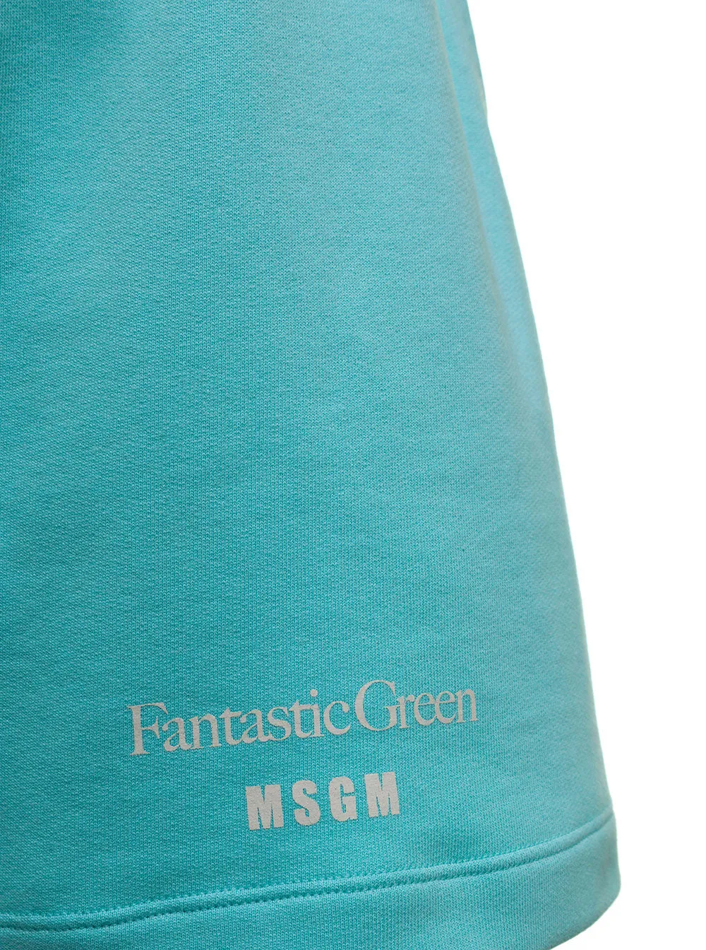 MSGM Logo Printed Drawstring Bermuda Shorts