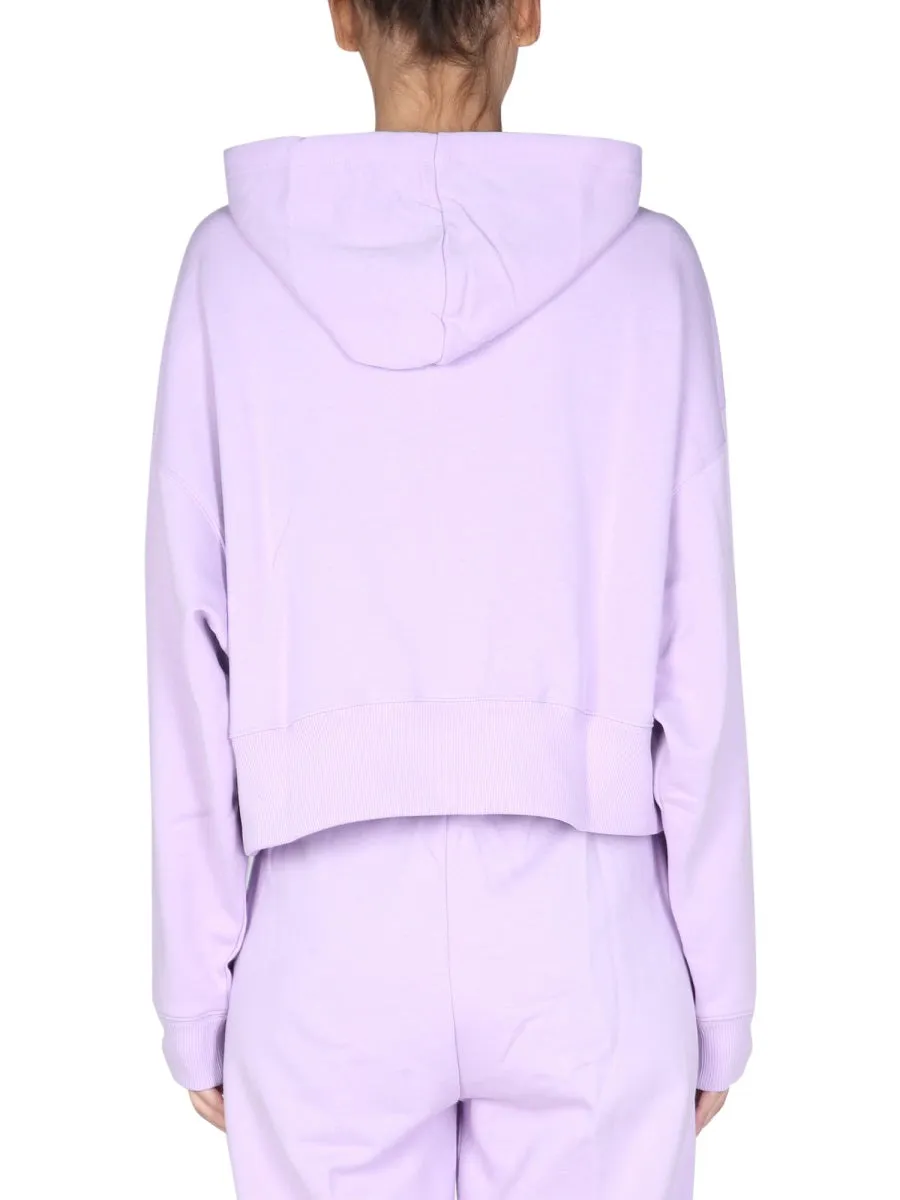 MSGM Logo Printed Drawstring Hoodie