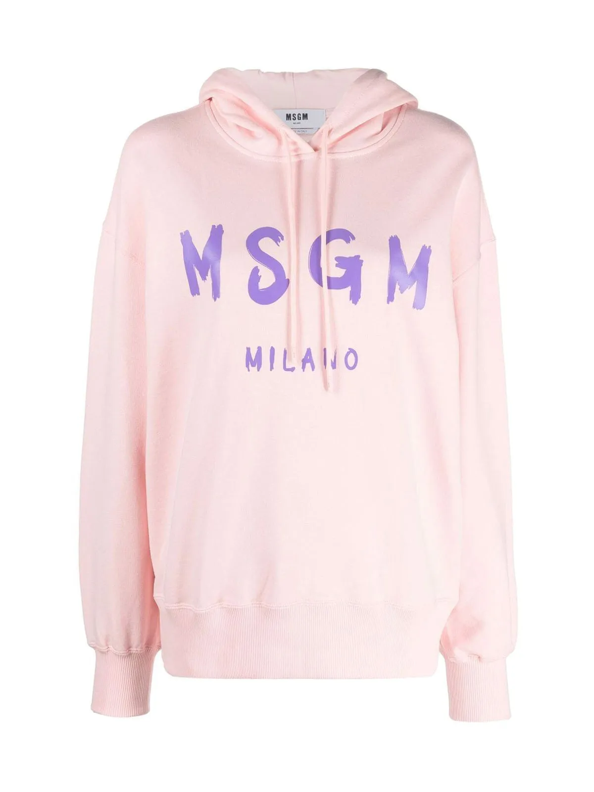 MSGM Logo Printed Drawstring Hoodie