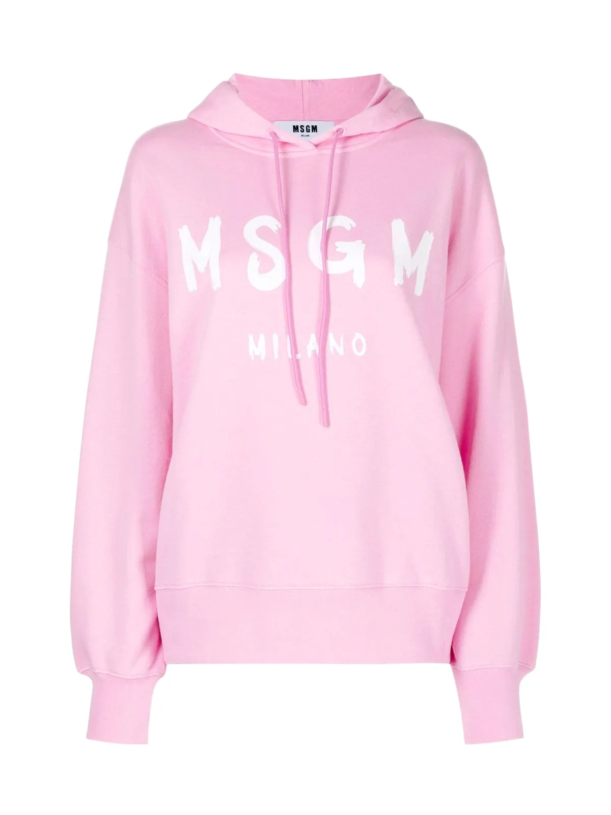 MSGM Logo Printed Drawstring Hoodie