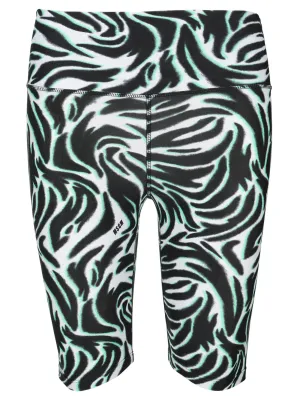 MSGM Slim Cut Zebra-Print Cycling-Shorts