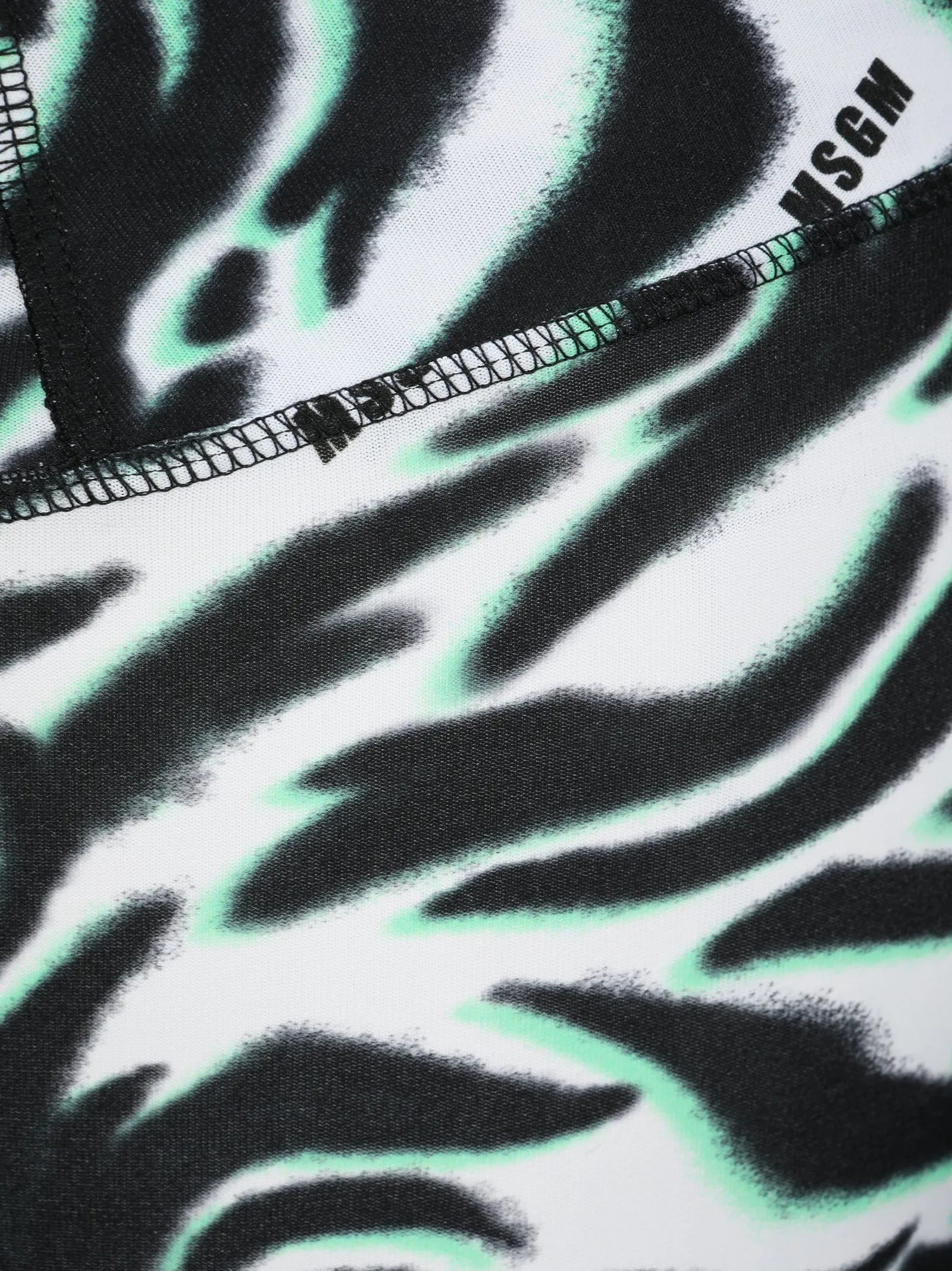 MSGM Slim Cut Zebra-Print Cycling-Shorts