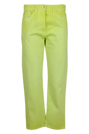 MSGM Tapered Leg Cropped Jeans