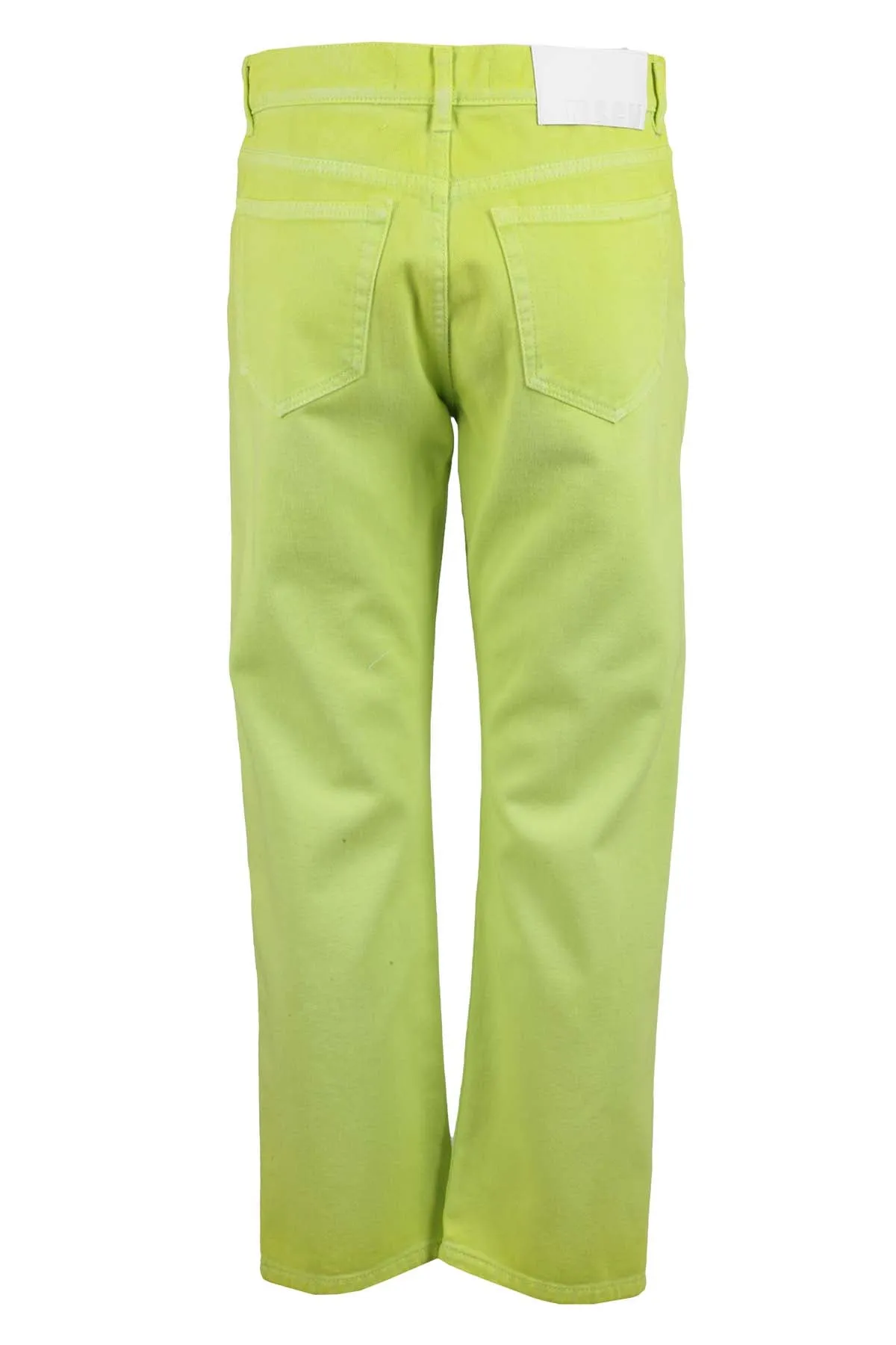 MSGM Tapered Leg Cropped Jeans