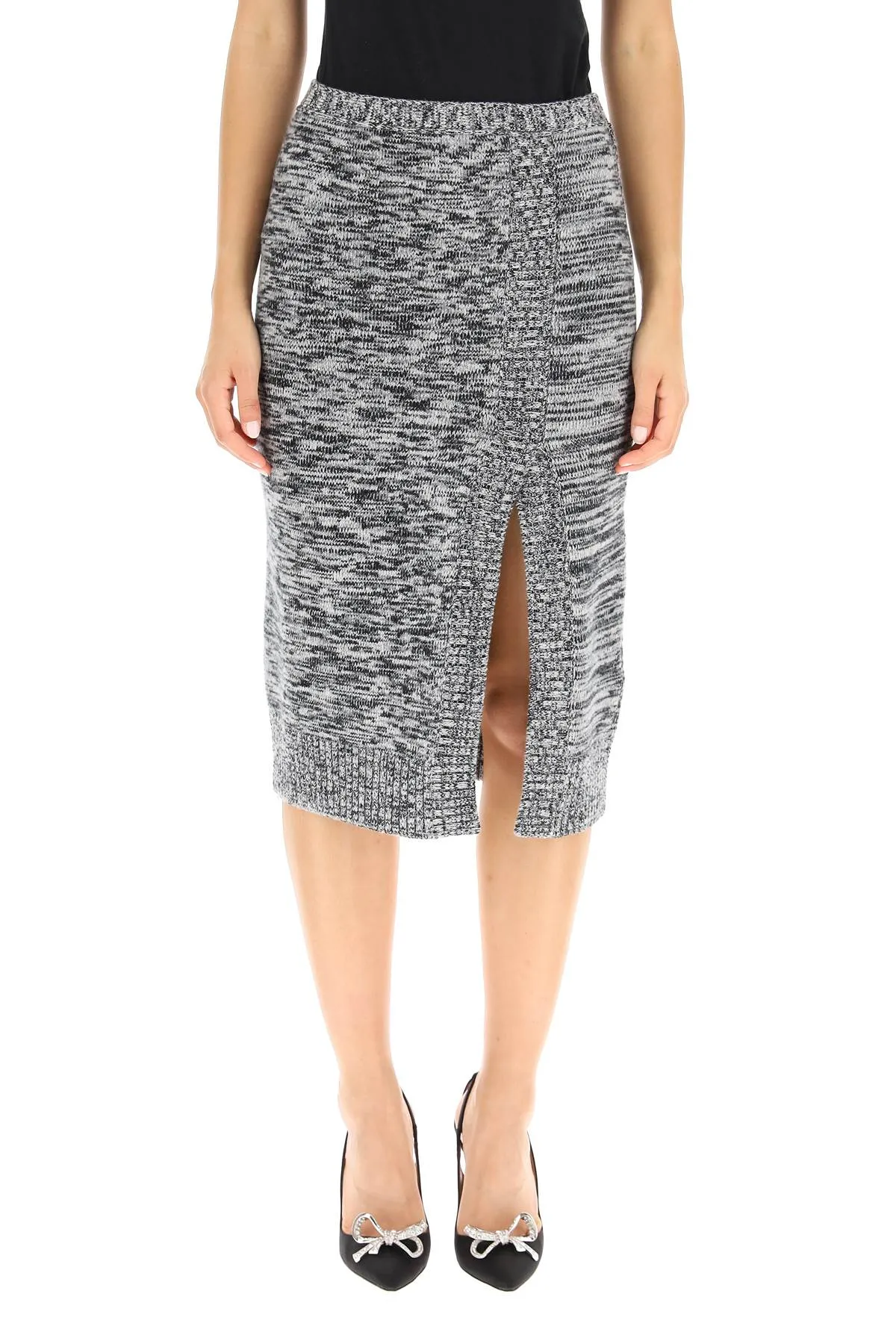 N21 High Waist Pencil Midi Skirt