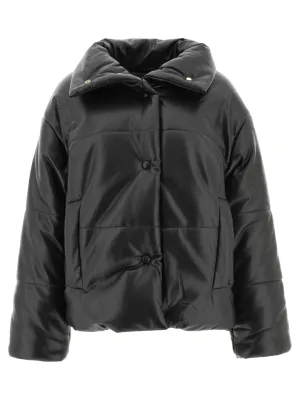Nanushka Hide High-Neck Puffer Jacket