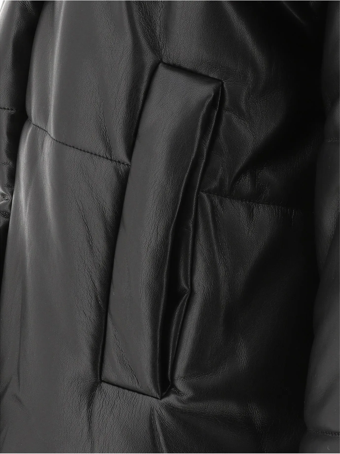 Nanushka Hide High-Neck Puffer Jacket
