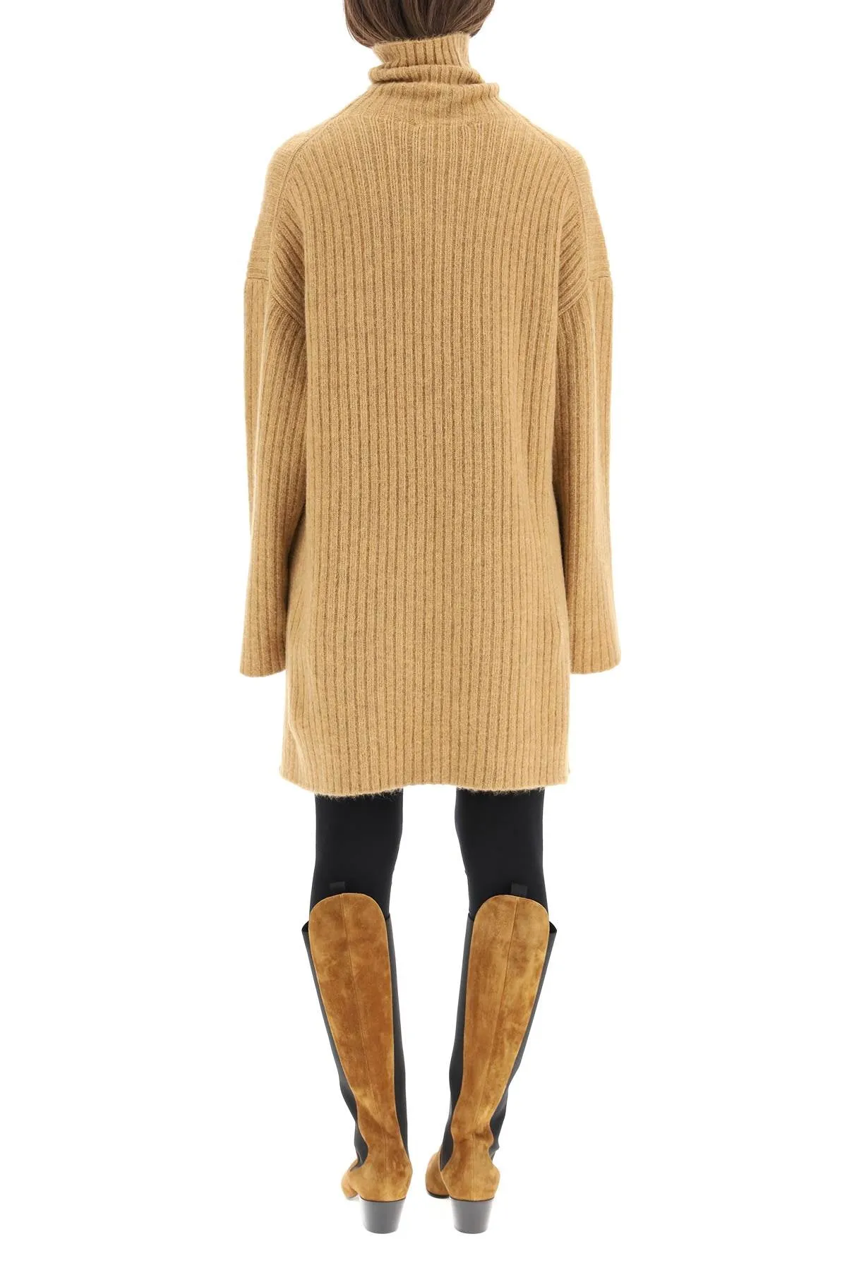 Nanushka Ribbed High-Neck Jumper Dress
