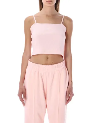 Nike Logo Embroidered Cropped Tank Top
