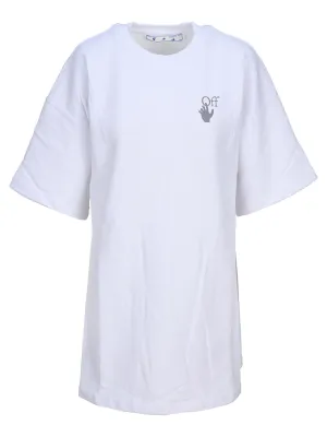 Off-White Chine T-Shirt Dress