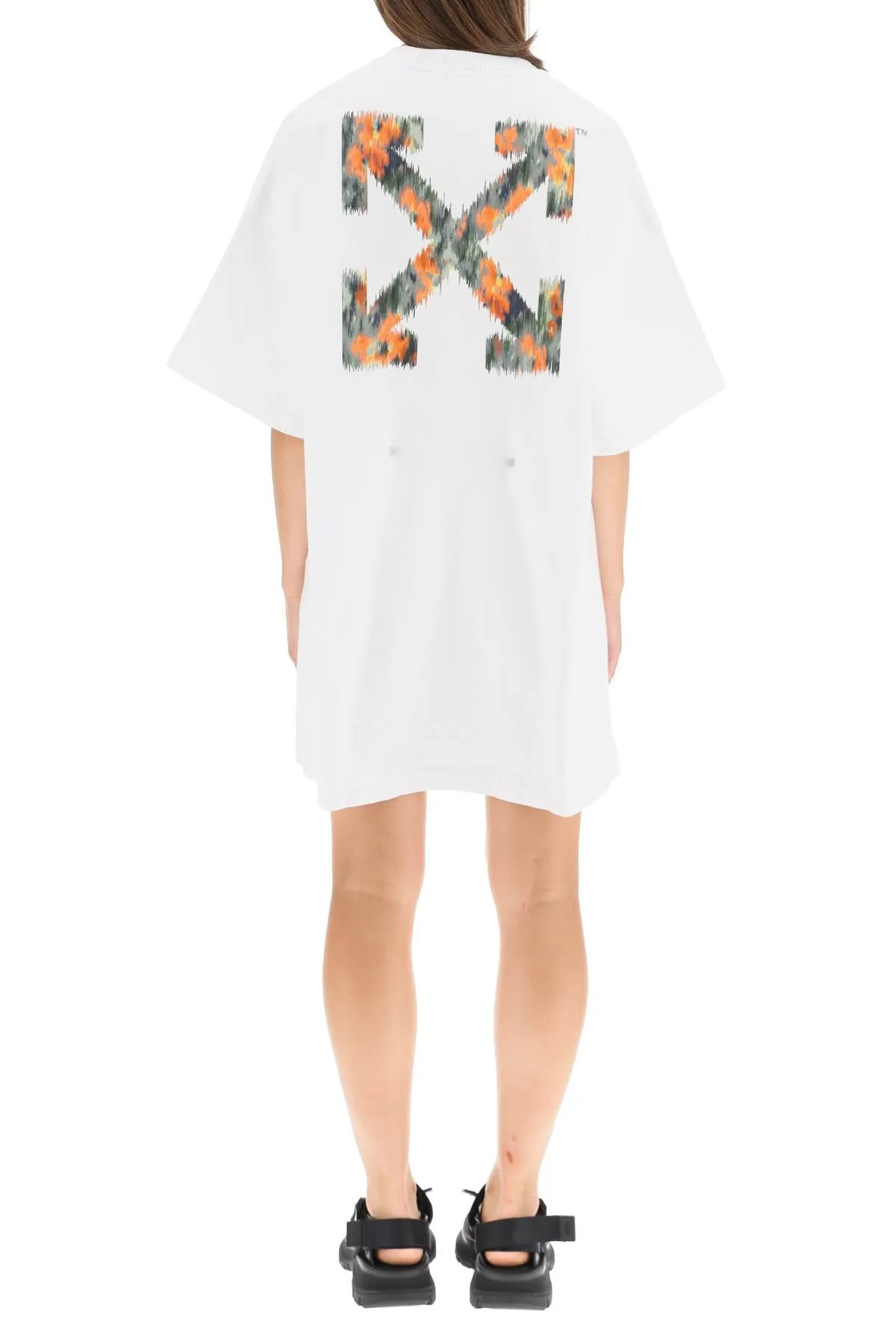 Off-White Chine T-Shirt Dress