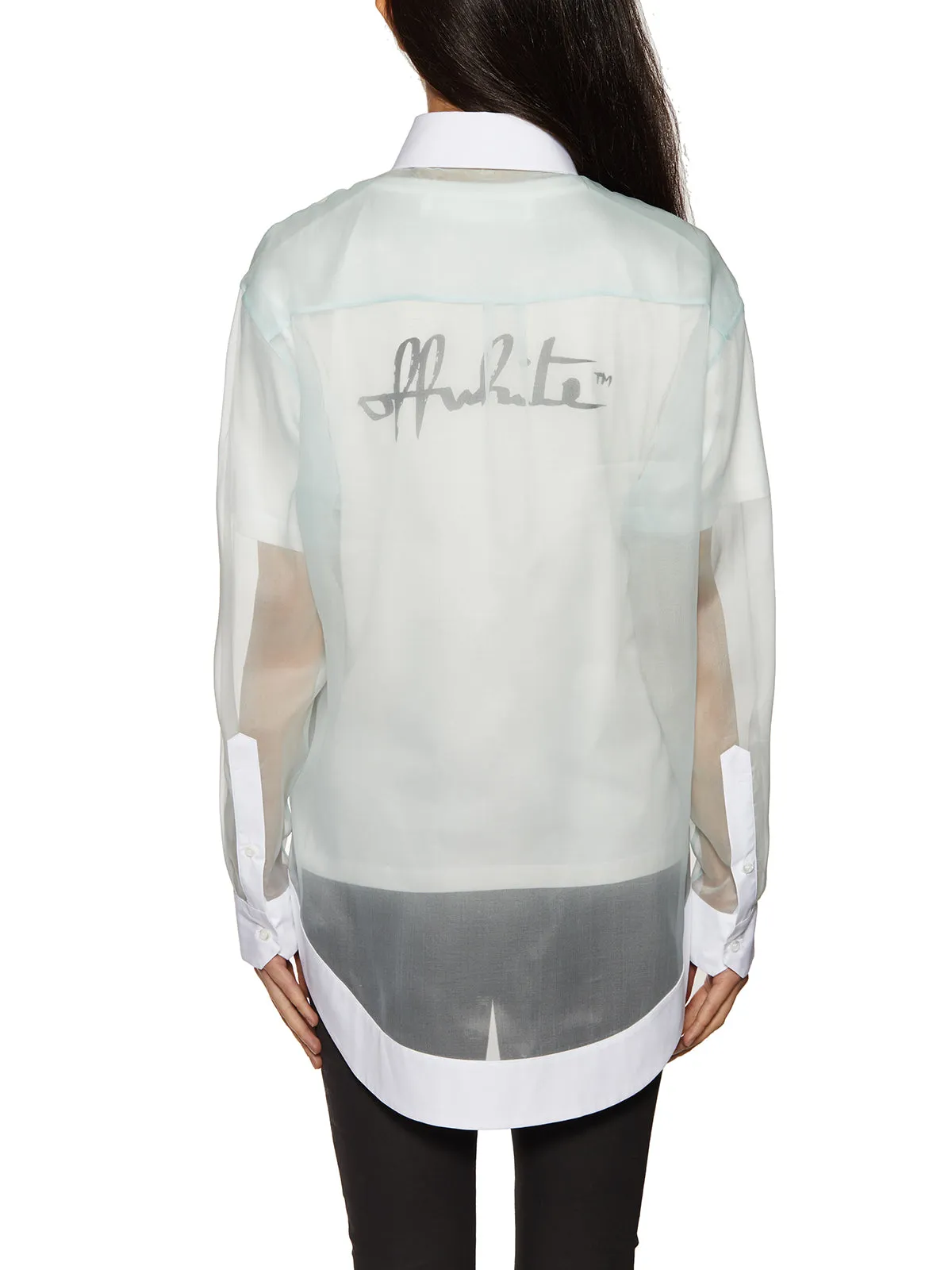 Off-White Double Layer Long-Sleeved Shirt