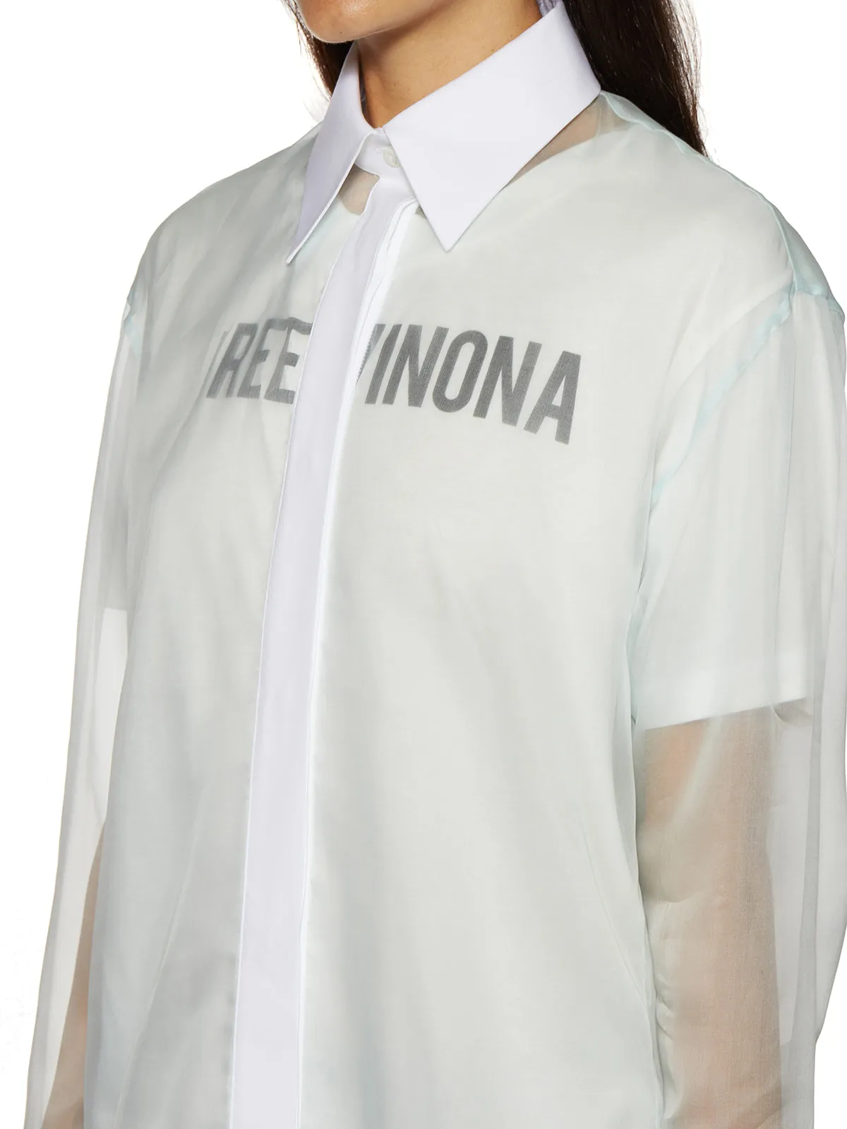 Off-White Double Layer Long-Sleeved Shirt