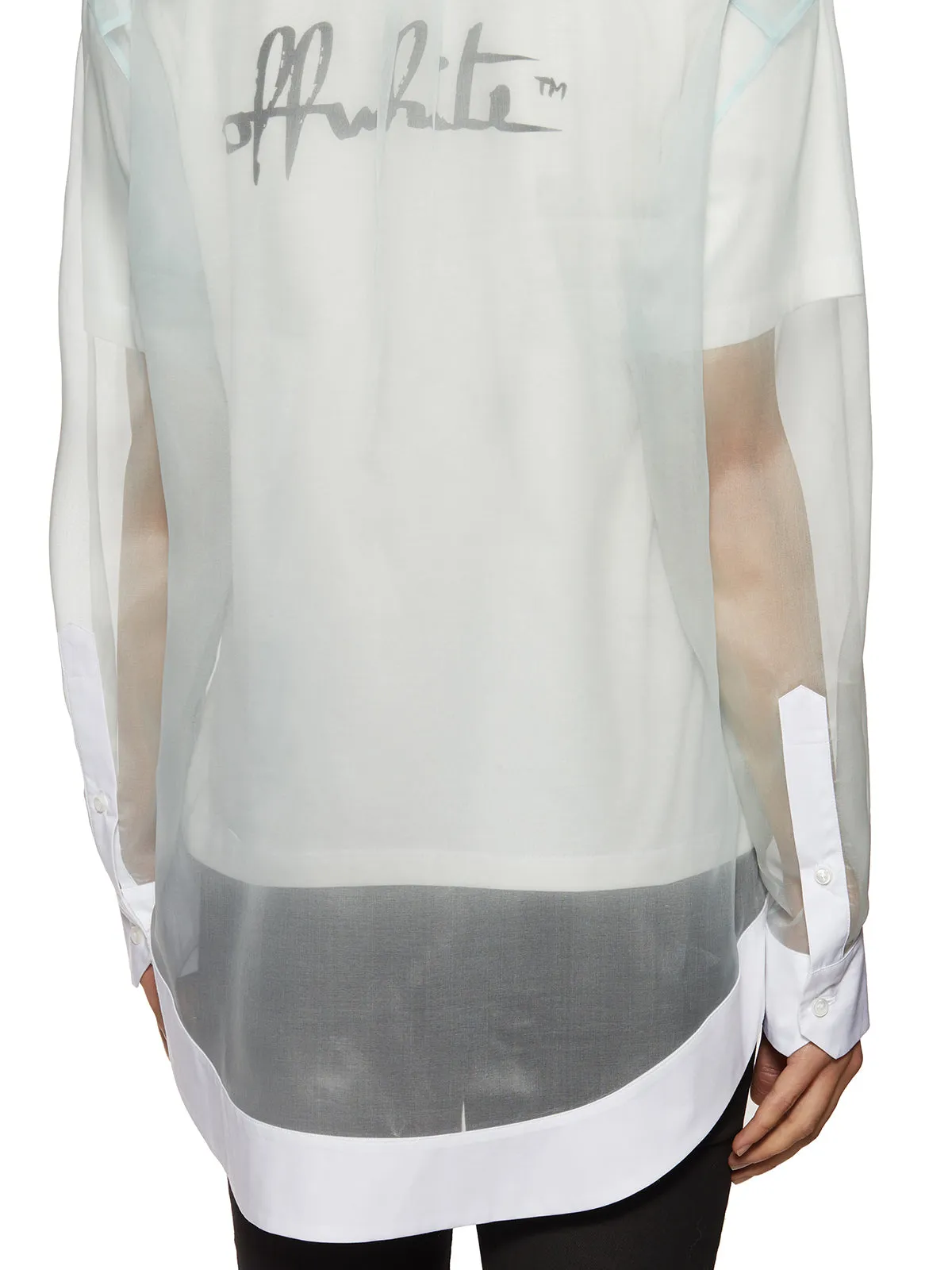 Off-White Double Layer Long-Sleeved Shirt