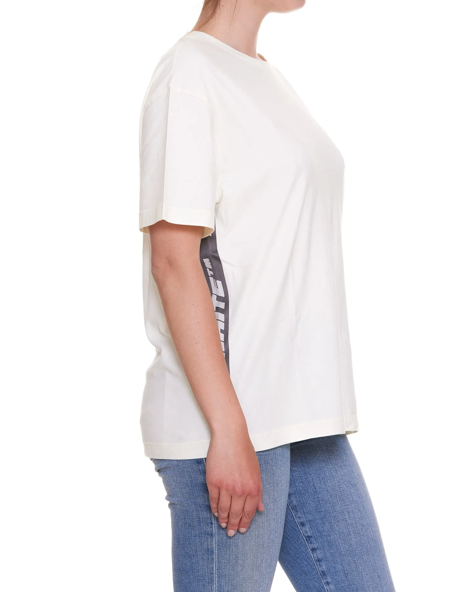 Off-White Logo Band Crewneck T-Shirt