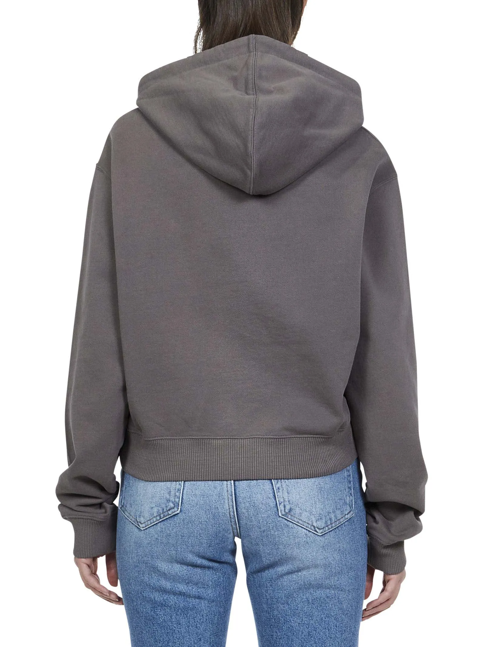 Off-White Logo Embellished Drawstring Hoodie