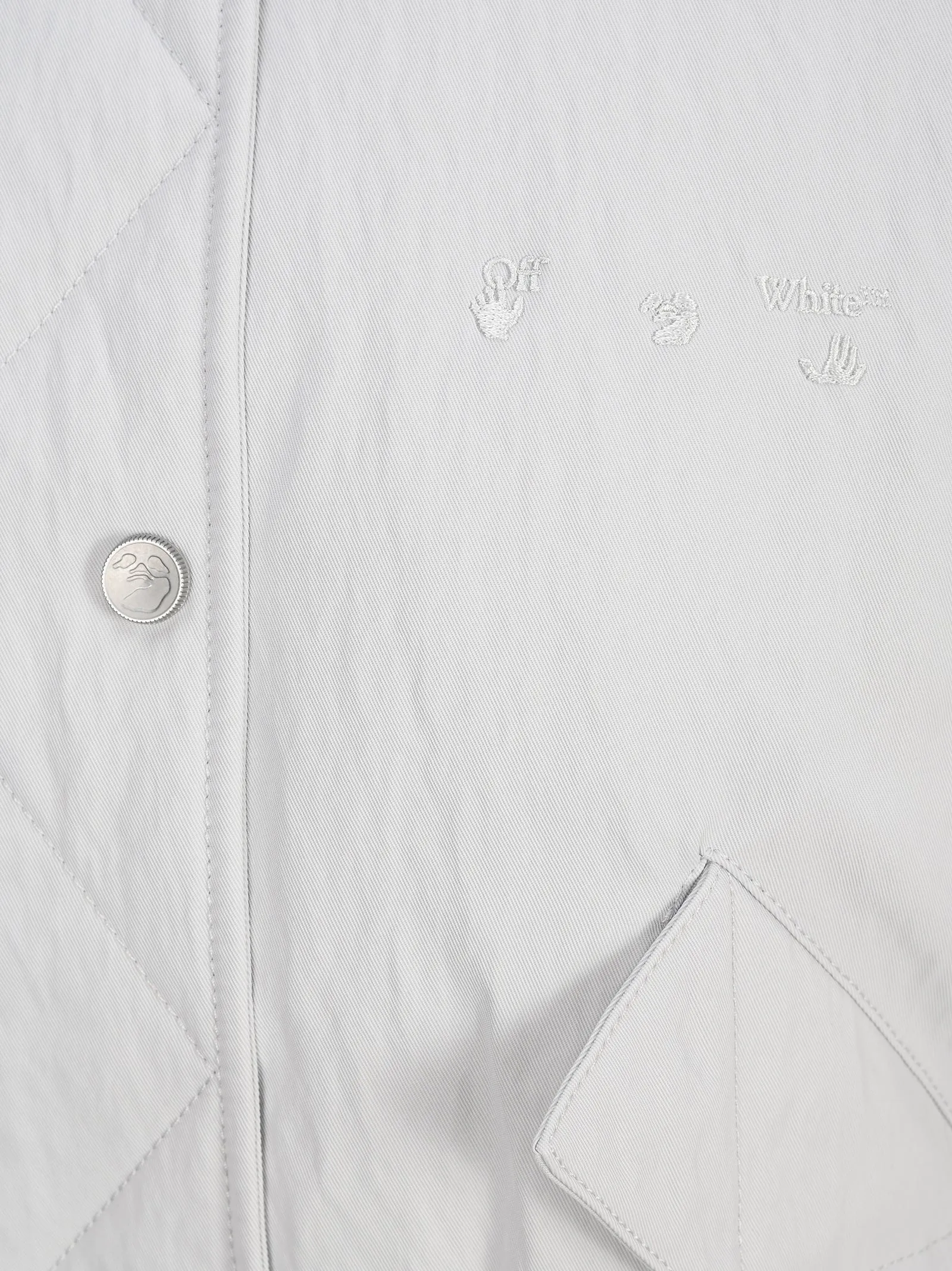 Off-White Logo Embroidered Bomber Jacket