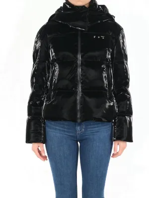 Off-White Logo Hooded Padded Jacket