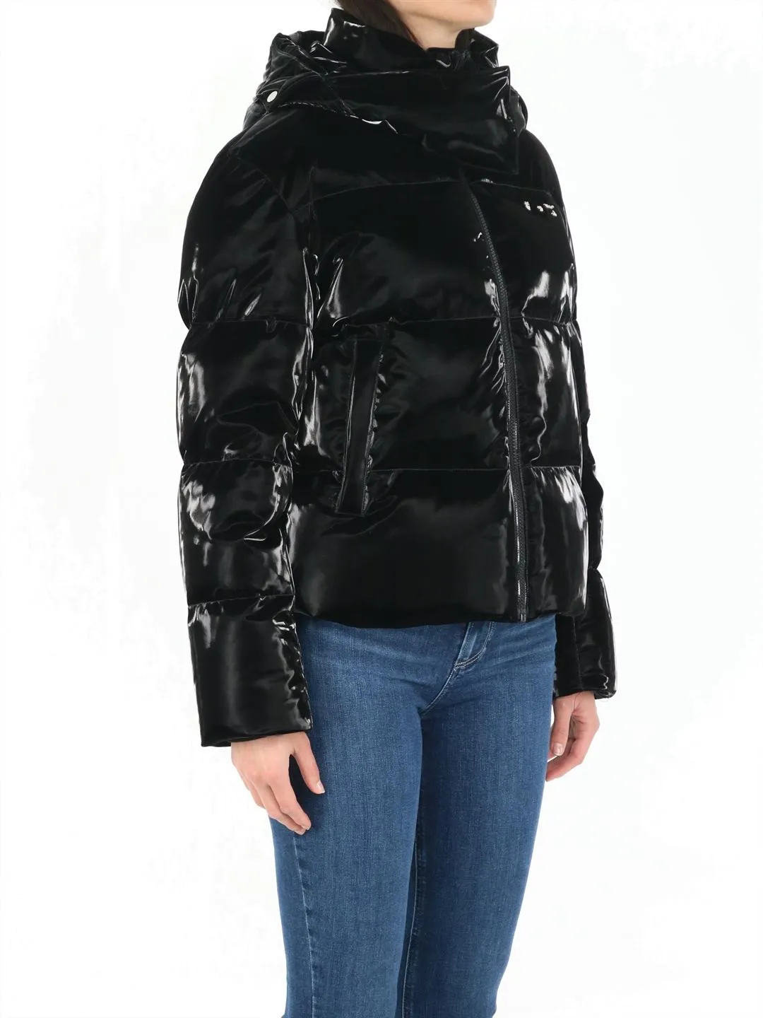 Off-White Logo Hooded Padded Jacket