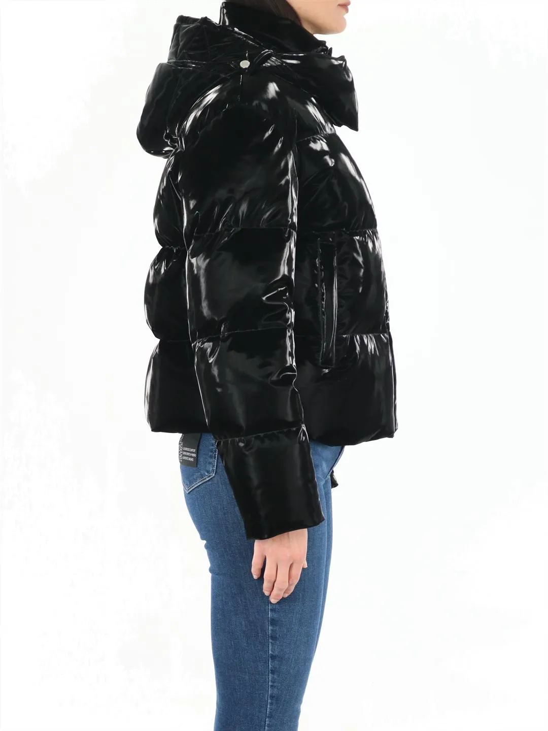 Off-White Logo Hooded Padded Jacket